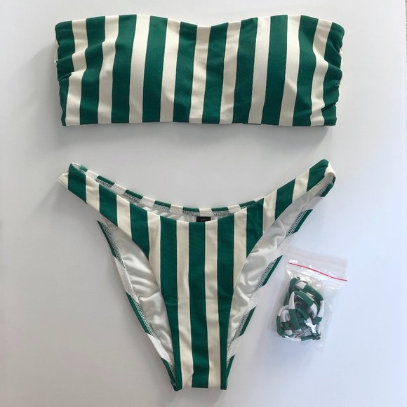 Green/White Bikini set - Picture 1 of 4